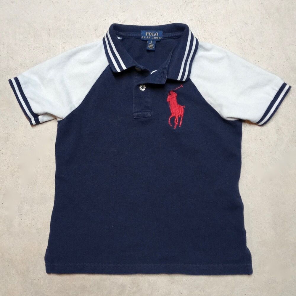 Polo Ralph Lauren Athletic Club Kids Big Pony Shirt Youth Boys Size 5 - Picture 3 of 9